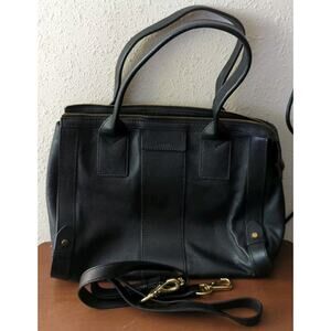 Fossil Black Leather Hand/Shoulder Bag Crossbody Purse